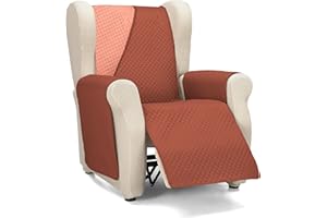 Martina Home Diamond Copridivano imbottito 1 Posto/Relax - Tegano/Corallo