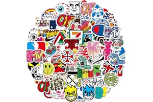 Yoimckay: 101 pegatinas de marca, calcomanías de tendencia, pegatinas de estilo graffiti, modernas, impermeables, para portátiles, ordenadores, monopatines, adultos, adolescentes, niños