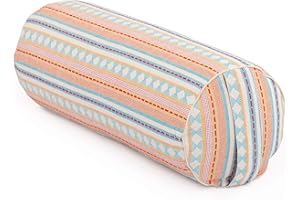 ‎BODHI Bodhi Yoga Bolster Diameter 23 cm Ethno Collection Yoga Roll Made of 100% Cotton Spelt Filling Made of Organic Spelt Husks Yoga Cushion for Pilates & Yin Yoga Yoga Yoga Bolster Made of Jacquard / Ikat