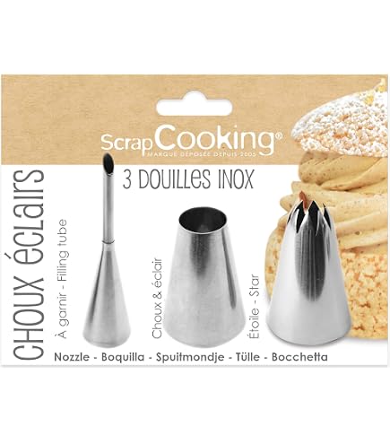 Scrapcooking Saint Honoré Spritztülle Aus Edelstahl | 14 Cm | Ideal Zum Backen & Dekorieren