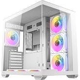 Antec CX Mirror Mini Kule Bilgisayar Kasası, 270&deg; Panoramik Tam G&ouml;r&uuml;n&uuml;m Temperli Cam, 7x120mm ARGB Fan Dahil, &Ccedil;ift Kamera Tas