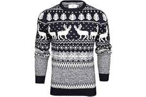 Xact Men's Nordic 'Reindeer' Xmas/Christmas Jumper