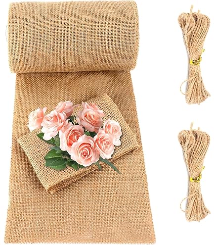 Rotolo Di Juta 100% Naturale 50cm X 100mt | Per Decorazioni, Matrimoni, Bomboniere E Arredamento - Foto 12