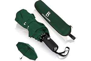 LOGAN & BARNES Parapluie Homme Luxe - Parapluie Pliant - Parapluie anti Tempete jusqu'à 140 km/h Parapluie Resistant - Parapluie isotoner Modèle Boston