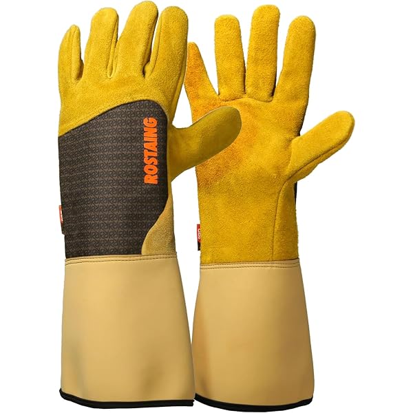 ROSTAING STRONGER Werhandschoenen – 1 Paar – Snij- En Prikbestendig, Met Leren Palmversterking – Super Grip, Zelfs Bij Olie En Vocht