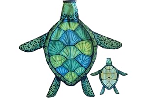 Madrona Brands Small Turtle Windsock | Durable Outdoor Hanging Decoration | Yard, Garden, Patio, Beach | 32 Inch
