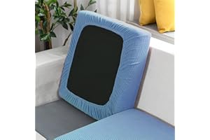 SYLC Sofa Sitzkissenbezug Stretch Sitzkissenschutz Elastischer Kissenbezüge, Husse Überzug Bezug Für Sofa Sitzkissen, rutschfest Stoff Tartan (Blau Grün,3-Sitzer Groß)