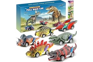 Jojoin Dinosaurier - 6Pcs Auto Dino Spielzeug mit Spielmatte - Auto Dinosaurier Spielzeug ab 2 3 4 Jahre | Ostern Kinderspielzeug ab 3 Jahre Jungen Mädchen Geschenke Spielzeugauto Kinder