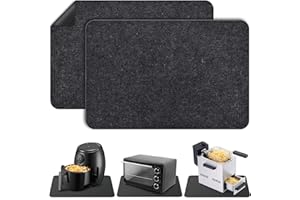 LONIMIA Alfombrilla resistente al calor para freidora de aire caliente, encimera de cocina, alfombrilla de protección contra el calor, alfombrilla de fieltro para microondas, protector de encimera, encimera