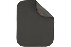 Sensalou Cojín para silla de incontinencia, impermeable, lavable, 40 x 50 cm, color gris