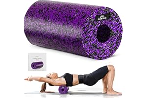 ‎EVEREST FITNESS EVEREST FITNESS Wałek piankowy czarny/fioletowy