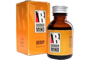 Barber Mind - Bebop Olio da Barba 50ml - Olio Barba Uomo per una Barba Curata e Profumata con Oli Essenziali - Made in Italy