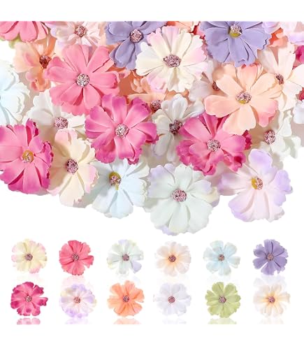 150 Stück Künstliche Gänseblümchen-Blütenköpfe – Bunte Seidenblumen Für DIY, Hochzeit & Deko