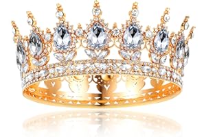 AYSATOGC 1 Stück Krone Damen Prinzessin Tiara Kristall Tiara Prinzessin Kristall Strass Stirnband Hochzeit Tiaras Kronen Glitzernde Braut Diadem Haarschmuck Krone für Torte Party Festzug Hochzeitsfeier