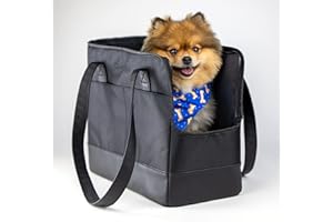 Pet Carrier for Small Dogs Cats and Puppy from OSKAR&FRIENDS | Sturdy Dog Tote Bag | Vegan Dog Purse | Cat Carrier purse | Rabbit Carrier | Puppy Carrier purse | Everyday Pet Tote for Pets under 15lbs