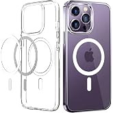 Ehr. Transparent Case with Magsafe Wireless Charging Feature with iPhone 14 Pro Max Compatible Camera Protection (Transparent, iPhone 14 Pro Max)