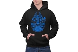 PLATFORM9CO Millennium Falcon Star Wars Hoodie Blueprint Men's & Women's Unisex Top