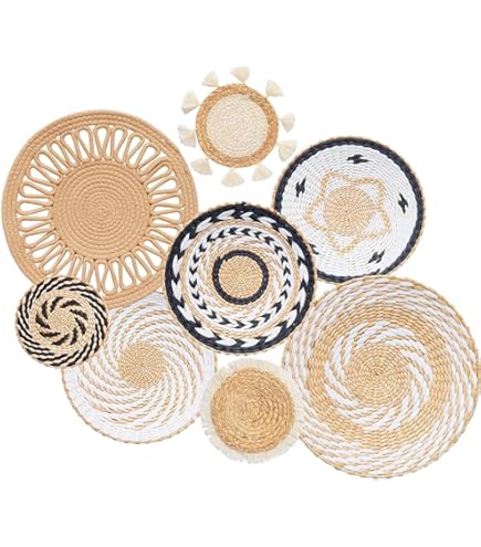 Ensemble De Corbeilles Murales Tissées à La Main : Décoration D