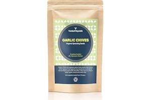 Verdant Republic Organic Garlic Chive Sprouting Microgreens Seeds | 50g | Non GMO, High in Nutrients Superfood | Easy to Sprout | High Germination into Sprouts microgreens from 3 Weeks
