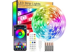 FUPT Tira LED TV,Tira de Luces de 4m Con Pilas Para, 5050 RGB color variable LED y control remoto para cine en casa, cocina, dormitorio, salón