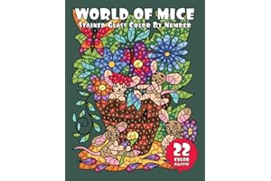 WORLD of MICE (Stained Glass Color By Number): Activity Coloring Book for Adults Relaxation and Stress Relief