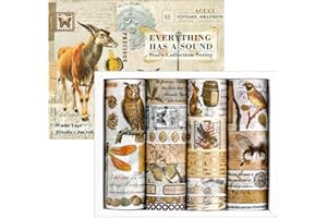 Lychii 20 Rollen Washi Tape Set, Vintage Breite Dekoratives Klebeband, Kollektion für Bastler, verschönert Journals, Planer, Karten und Scrapbooking