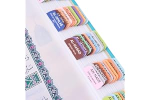 ZIKR Onglets pour le Coran, 120 onglets pour faciliter la lecture du Coran; 114 onglets pour chaque sourate et 6 onglets vierges pour marquer les pages importantes, lisez plus et mieux (Multiple)