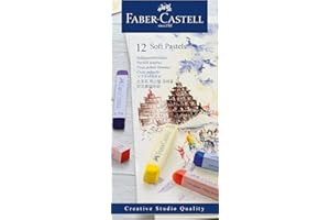 Faber-Castell 128312 - Estuche de Cartón con 12 Tizas Pastel - Multicolor