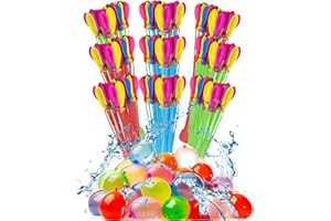 HW CASA 333 Pezzi Palloncini Acqua,Riempimento Rapido in 60 Secondi Gavettoni Acqua Autosigillanti,Gavettoni 100% Lattice in Vari Colori,Adatto per Giochi Acqua Bambini,Spiaggia, Piscina (333)