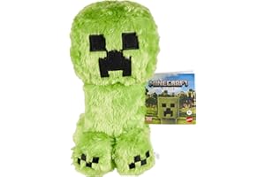 Mattel Minecraft Plüschspielzeug, weiche Creeper-Puppe zum Sammeln, inspiriert von der Figur aus EIN Minecraft Film, ca. 20 cm, JFP58