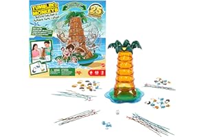 Mattel Games SOS Ouistiti : Panique dans l’arbre Jeu de société pour soirées en famille, soirées jeux, voyages et camping, HTW65