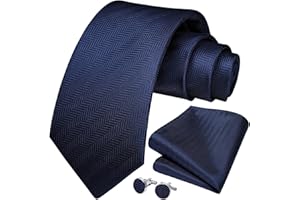 HISDERN Męski krawat w jednolitym kolorze i kieszonkowe kwadratowe spinki do mankietów zestaw ślubny formalne krawaty biznesowe dla mężczyzn
