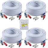 ANNKE BNC Kabel Videokabel CCTV DVR 4 x 30M DC Power für Überwachungskamera Videoüberwachung Überwachungssystem + BNC RCA Ada