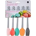 HOMEPRO Better Value for Better Living Silicone Spatula Set Baking, Cooking, and Mixing High Food Grade Heat Resistant Non Stick Silicone Spoon Dishwasher Safe BPA-Free Red (Set of 5)