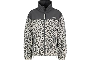 Sublevel Damen Fleecejacke mit Kapuze Leo Teddyfleece Kuschelig Warm Übergangsjacke Jacke Mantel Outdoor Freizeitjacke XS-XXL
