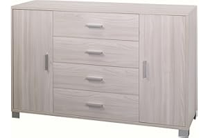 Sarmog Madia Due Ante Quattro cassetti Olmo Chiaro 136x41x h86 cm