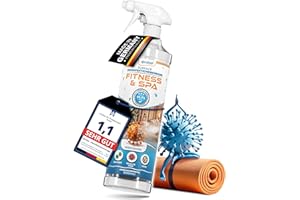 ‎QINDOO Geruchlos Yogamatte Reiniger Desinfektionsspray Qindoo für Faszienrolle, Yoga Block, Pilates Rolle, Turnmatten, Gymnastikball, Fitnessbänder, Yogamatten Reinigungsspray (1 Liter)