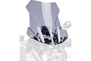 ‎PUIG Puig 6486H Touring-Scheibe Rauchgrau aus 4 mm starkem Acryl mit UV-Schutz und aerodynamisch optimiertem Design für maximalen Schutz ohne Sichtbeeinträchtigung und zur Aufwertung des Adventure-Stils