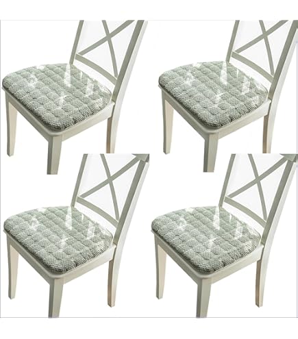 Cojines Silla Jardín Juego De 6 Cojines Para Silla LILENO HOME 40x40 Cm | Tela Resistente A Rayos UV Y Agua, Color Gris Claro Interior Exterior Fácil Limpieza