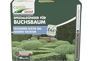 CUXIN DCM Special Fertiliser for Boxwood - Special Fertiliser - Long-Lasting Fertiliser - With Minigran® Technology - With Magnesium and Sea Lime - Organic - Mineral NPK Fertiliser - 3 kg
