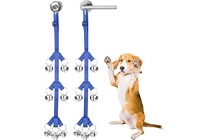 Tierecare Dog Doorbell for Dog Potty Training Sliding Door Hanging Bells Tree Shape for Dogs to Go Outside Outdoor Puppy Pet Supplies Easy to Use - 2 Pack