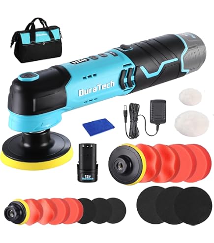 Polisseuse Sans Fil 12V DCA - Moteur Sans Balais, 2 Batteries, Pour Voiture Et Maison