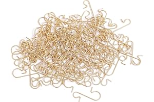 BEEBUS Kugelaufhänger für Weihnachtsbaum, 120 Stück Kleine S-förmige Kugeln, Wiederverwendbare S Haken für Weihnachtsdekorationen