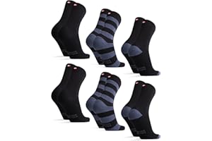 DANISH ENDURANCE Calcetines de Algodón Orgánico, Suaves, Transpirables, Hombre y Mujer, 6 Pack