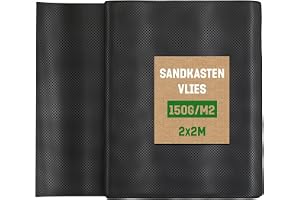 GardenGloss 4m² Ogräsduk För Sandlåda 150g/m² Extra Stark (2m x 2m) - Sandlådsduk Extremt Rivstark Och Genomsläpplig - Trädgårdsduk För Barnens Sandlåda