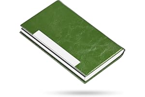 padike Business Card Holder , Business Card Holders , Business Card Case , Business Card Holders Wallet Credit Card ID Case/Holder for Men & Women (V-Green)