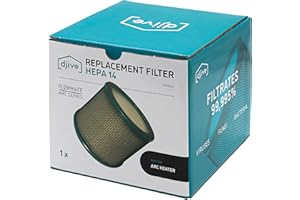 djive Ersatzfilter HEPA 14 kompatibel mit ARC Heater Luftreiniger, Ventilator und Heizlüfter, H14 Zubehör Filter eliminiert 99,995% der Staubpartikel, Allergene, Pollen und Feinstaub, für Allergiker