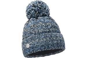 ELIMELI Damska zimowa czapka ciepła czapka z dzianiny czapka zimowa z pomponem Slouch Beanie damska zimowa czapka z pomponem wyprodukowana w UE, wybór kolorów 19005