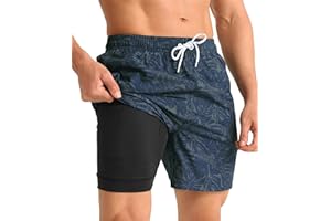 APTRO Maillot Short de Bain Homme Piscine Séchage Rapide Surf l'été Hawaïen Short de Plage Imprimé