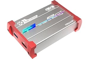 TreasLin 2 Input 2 Output Capture Card, Two Screen Capture 4K@30Hz HDMI Video Game USB3.1/3.0 Dual Inputs and Outputs Capture for Two Camera PS5 PS4 Xbox Wii u